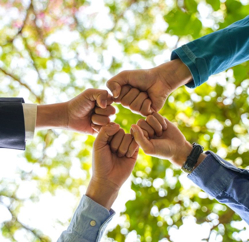 Community Engagement Hand Holding